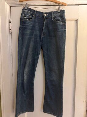 MOTHER Jeans "The Insider Crop" jeans Double Trouble Wash - Size 28